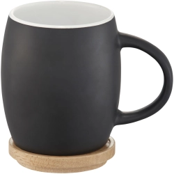 Ceramiczny kubek Hearth z drewnianym wiekiem/spodeczkiem