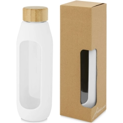 Tidan Butelka z borokrzemianowego szkła 600 ml z silikonowym uchwytem