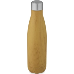 Izolowana butelka Cove 500 ml ze stali nierdzewnej z nadrukiem drewna