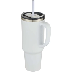 Sydney miedziany kubek próżniowy 1200 ml, podwójne ścianki, słomka, RCS