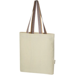 Rainbow torba na zakupy 5 l z bawełny z recyklingu, 180 g/m2