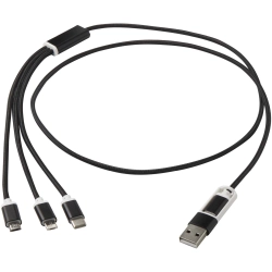 Versatile kabel do ładowania 5-1 z aluminium z recyklingu