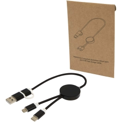 Alasia kabel 5 w 1 27 W, 30 cm, z recyklingu, do ładowania i danych