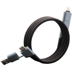 SCX.design C52 magnetyczny kabel 4-w-1 do ładowania 100 W z rPET
